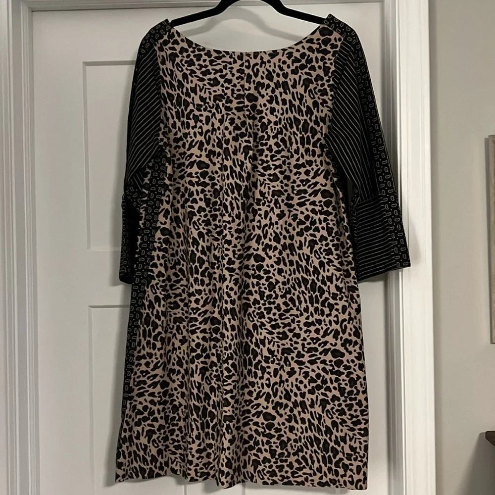 Gretchen Scott Designs leopard print dress. Size M. - Picture 3 of 5